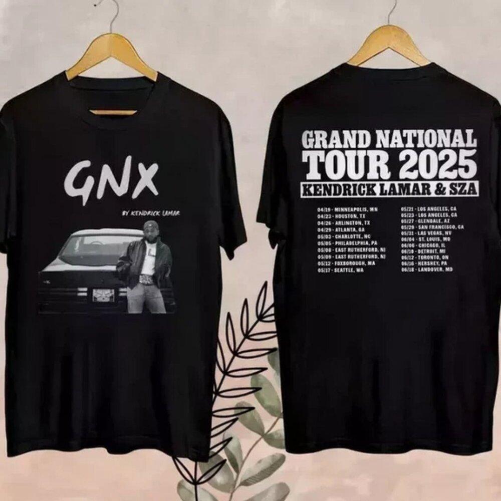Kendrick Lamar Tour  Fan Shirt, Kendrick Lamar Gnx T Shirt 2 Sided